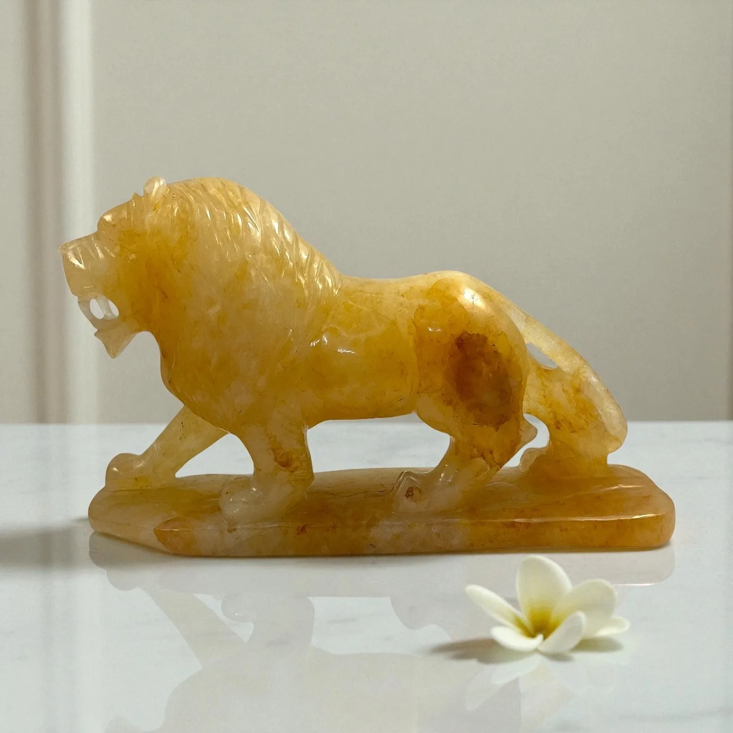 Yellow Aventurine Lion