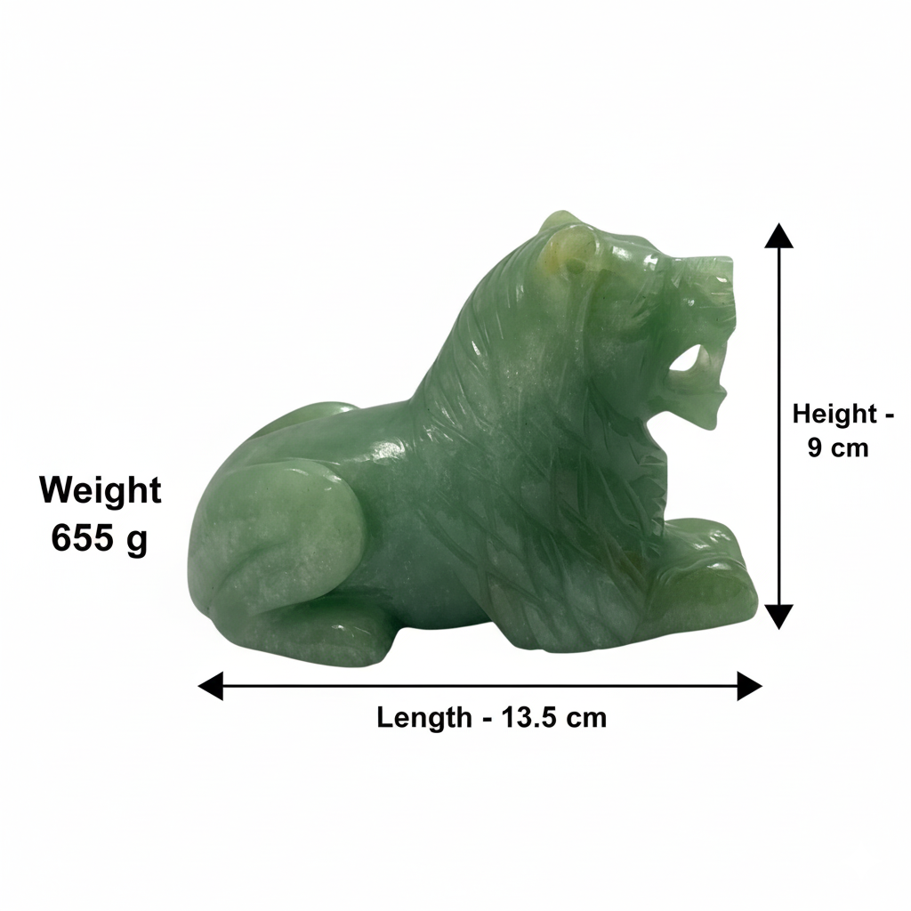 Green Aventurine Lion