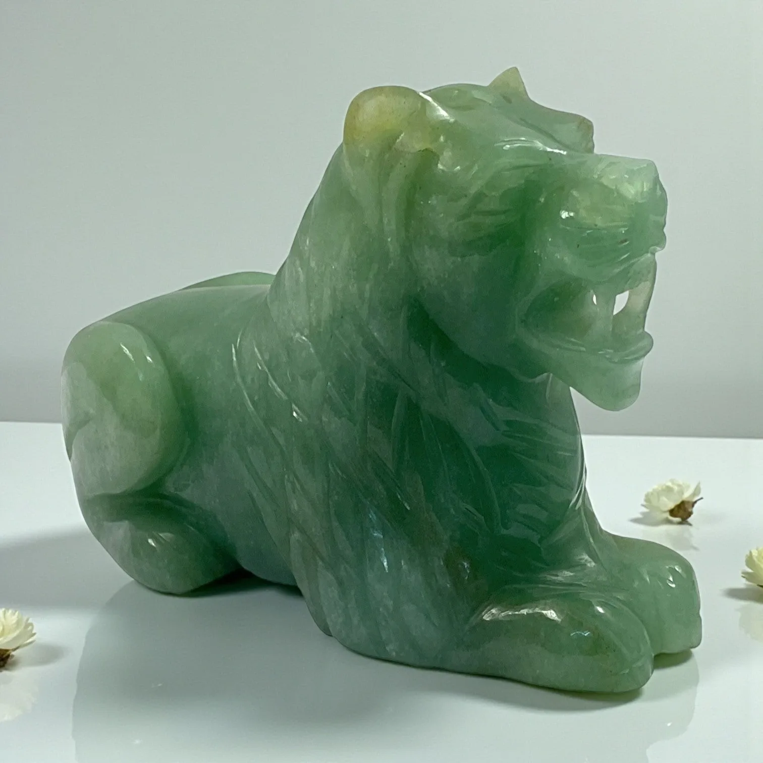 Green Aventurine Lion