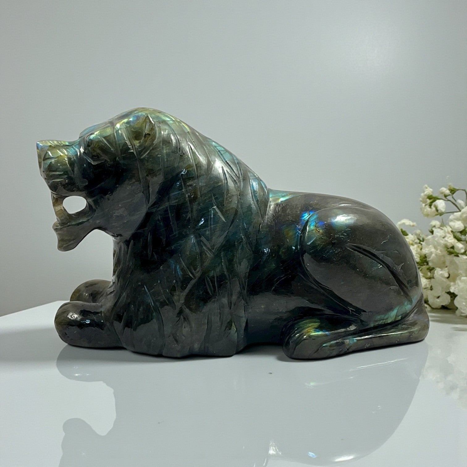 Labrodorite Lion