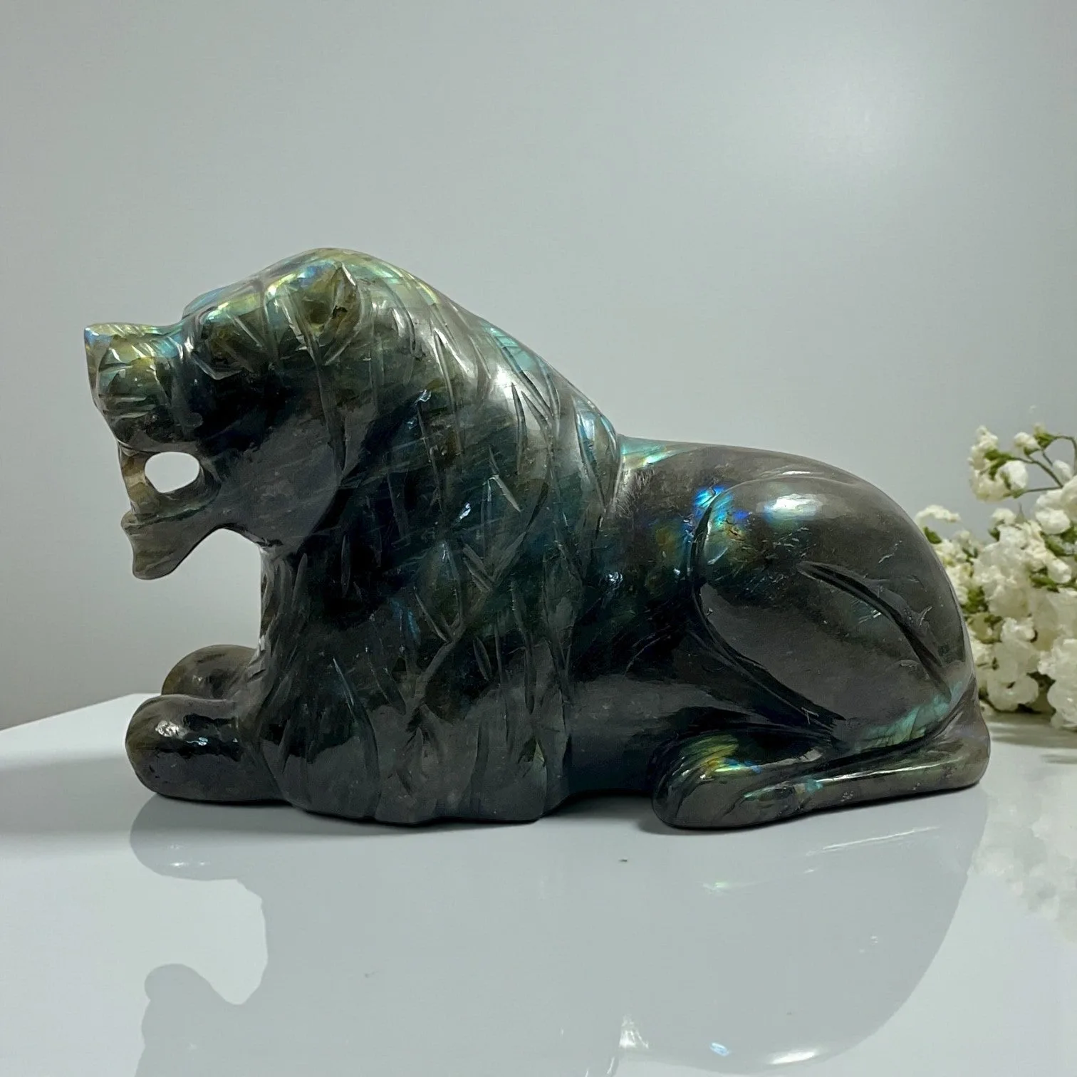 Labrodorite Lion