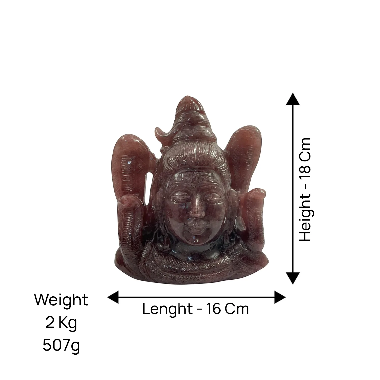 Strawberry Quartz Shiva