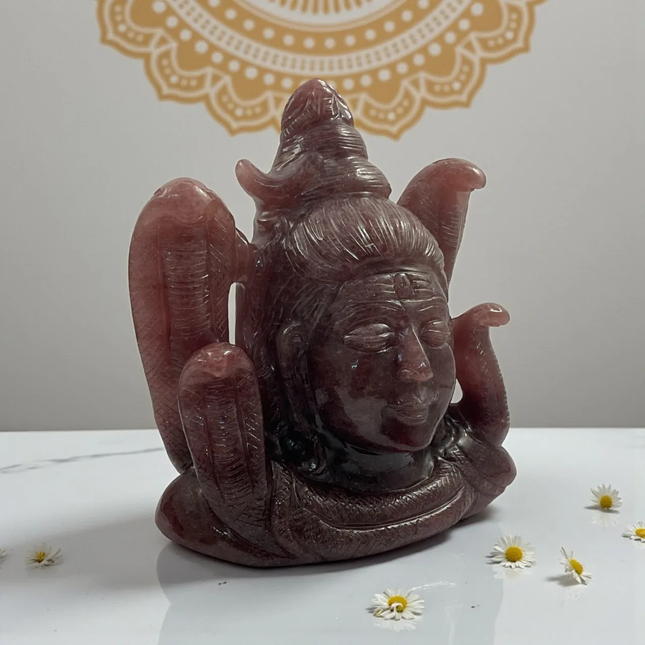 Strawberry Quartz Shiva
