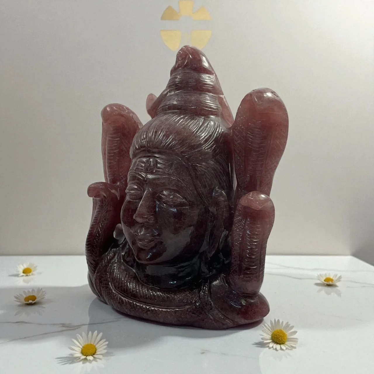 Strawberry Quartz Shiva