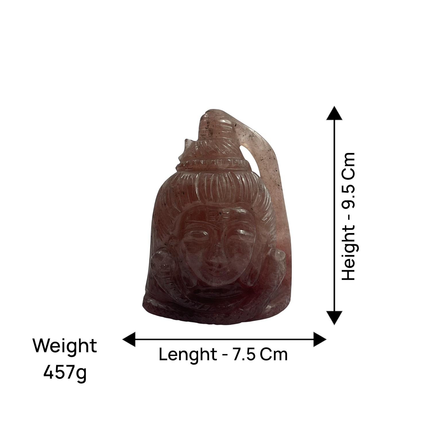 Strawberry Quartz Shiva