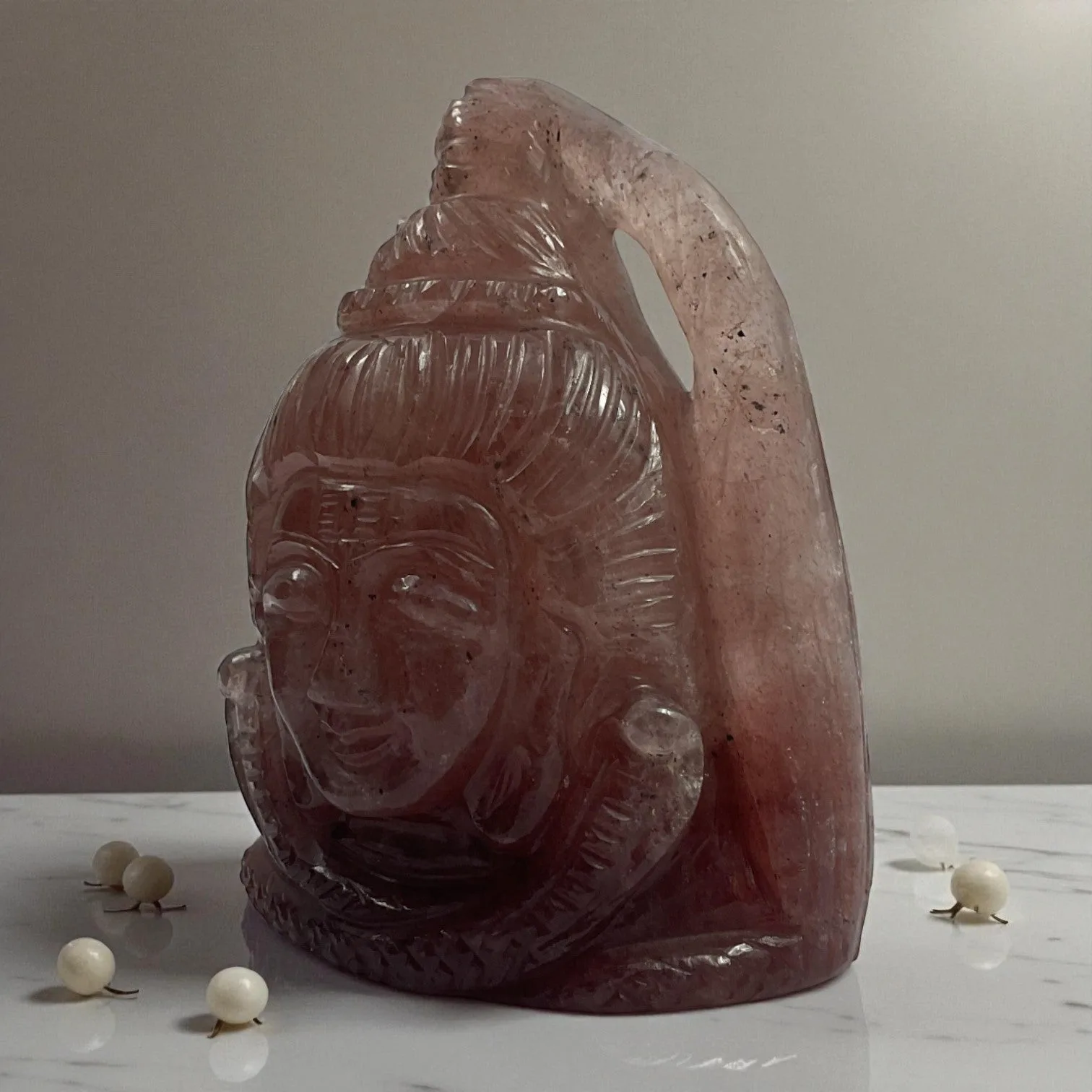 Strawberry Quartz Shiva