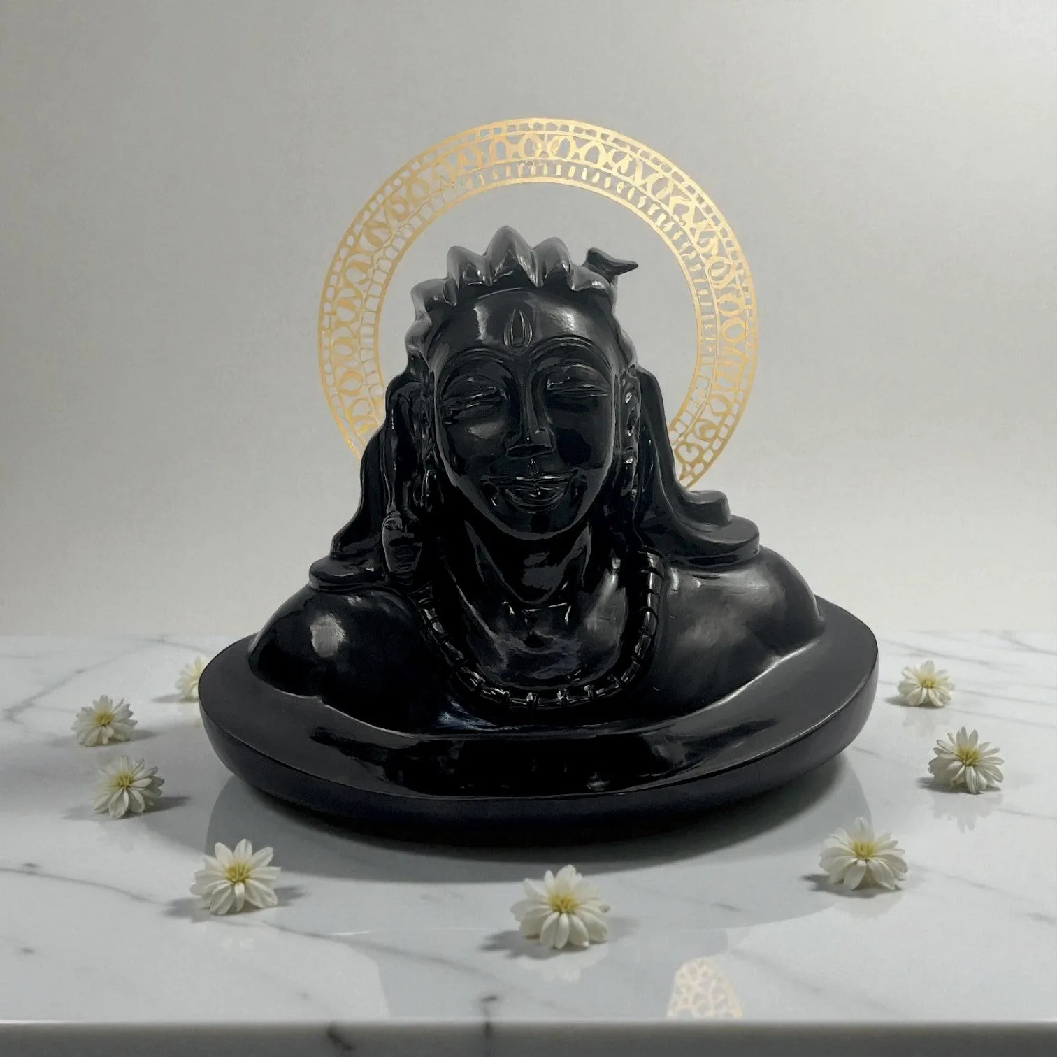 Black Obsidian Shiva