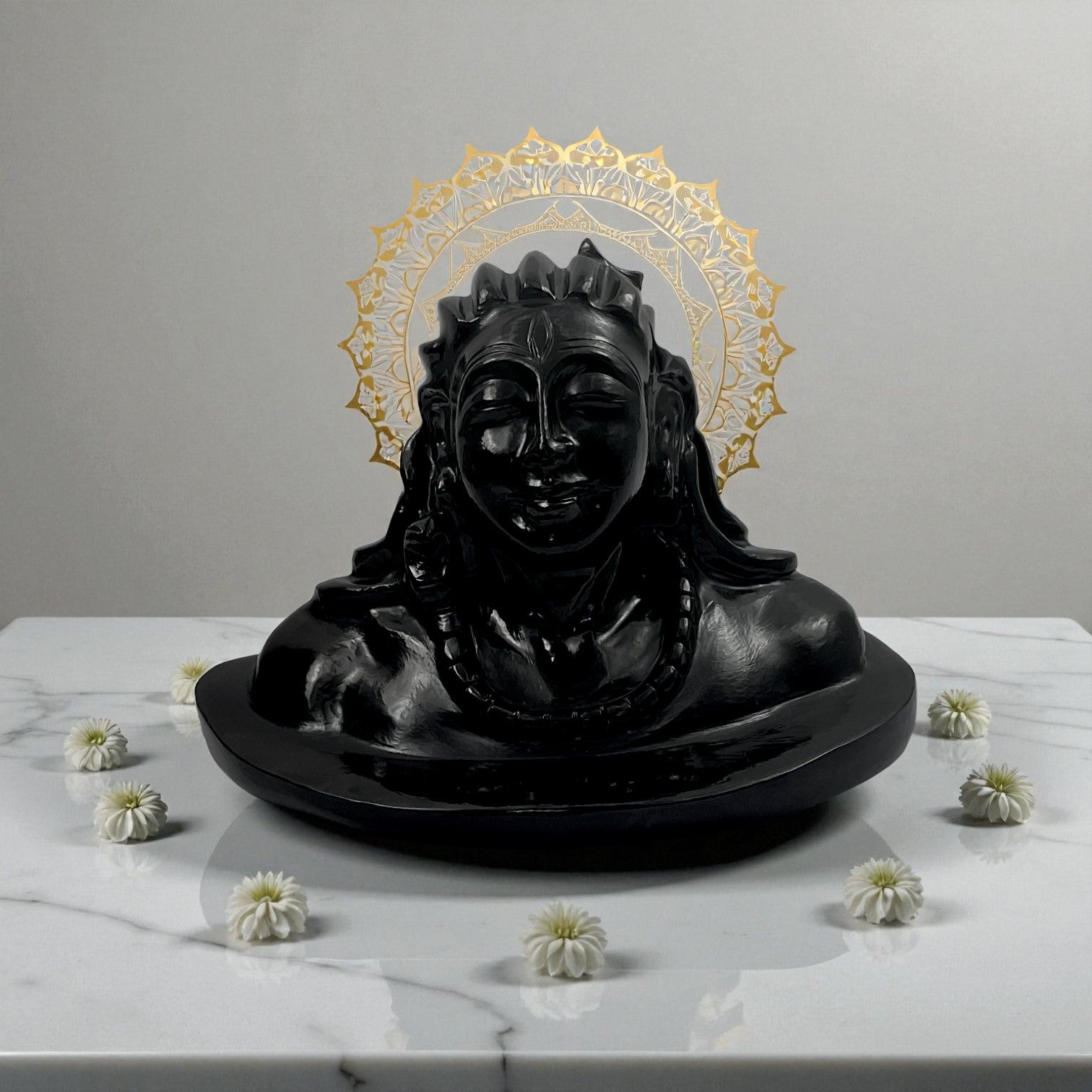 Black Obsidian Shiva