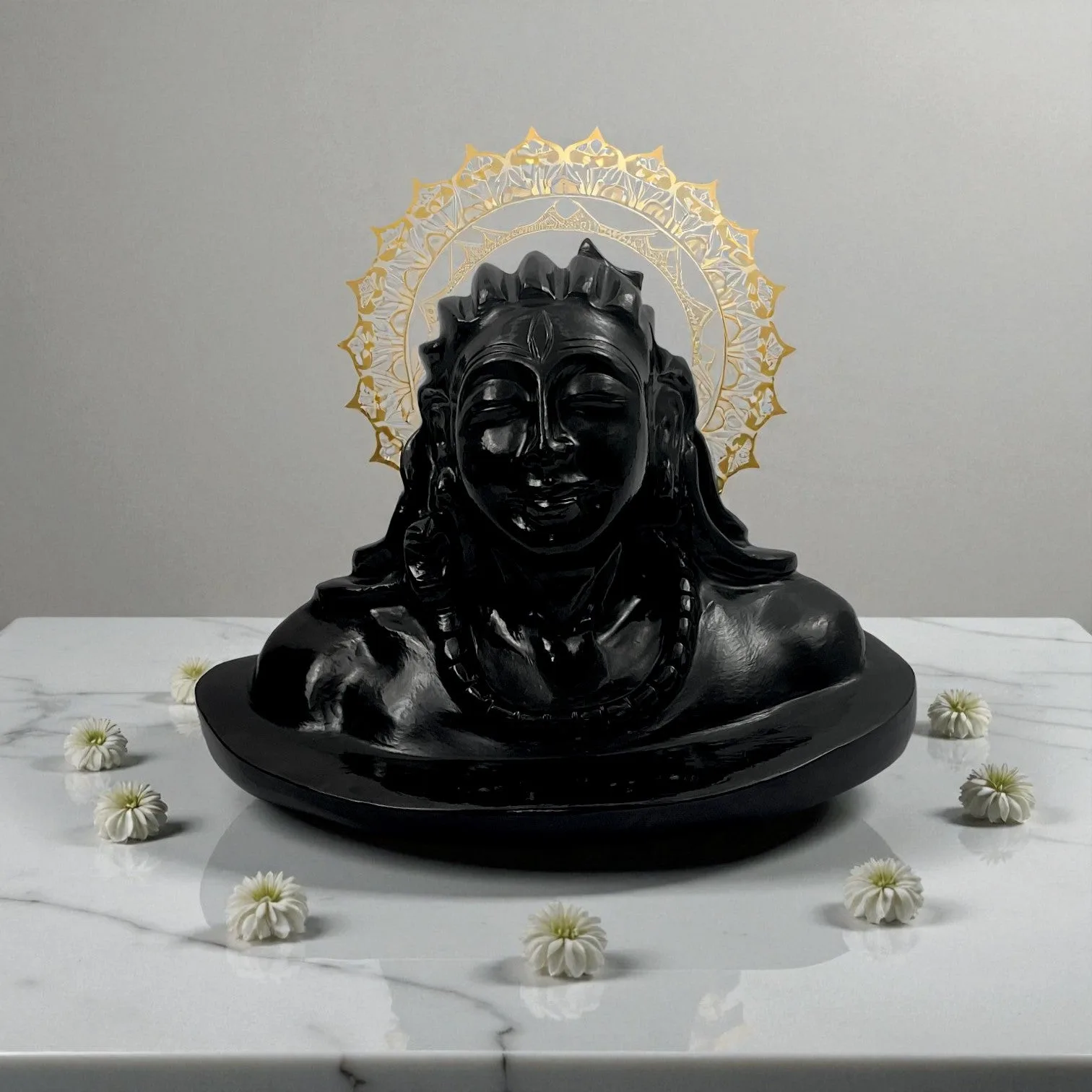 Black Obsidian Shiva