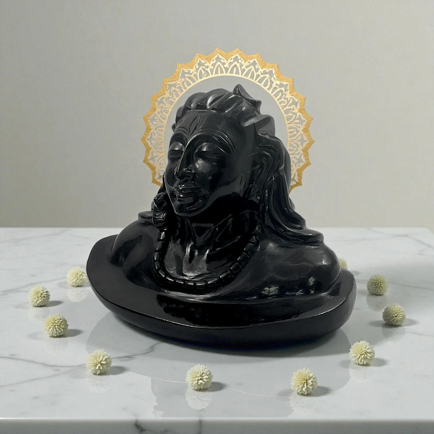 Black Obsidian Shiva