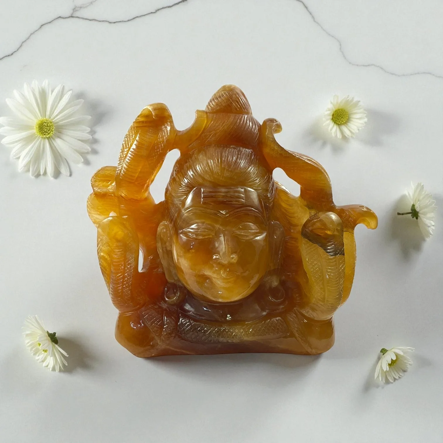 Yellow Fluorite shiva