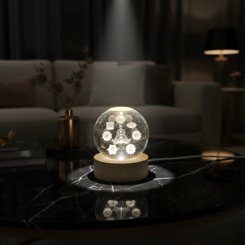 Seven Chakra 3D Lamp