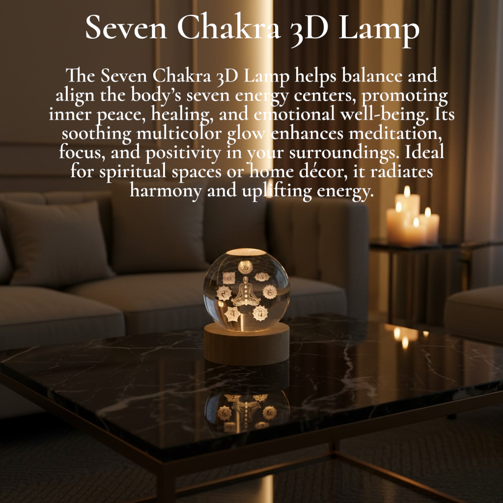 Seven Chakra 3D Lamp