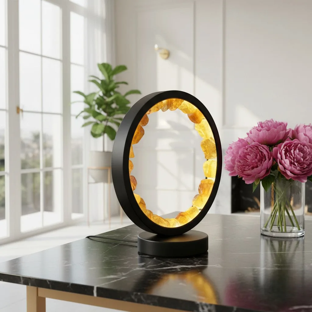Yellow Fluoride Crystal LED Lamp