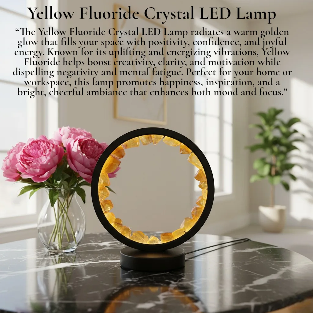 Yellow Fluoride Crystal LED Lamp