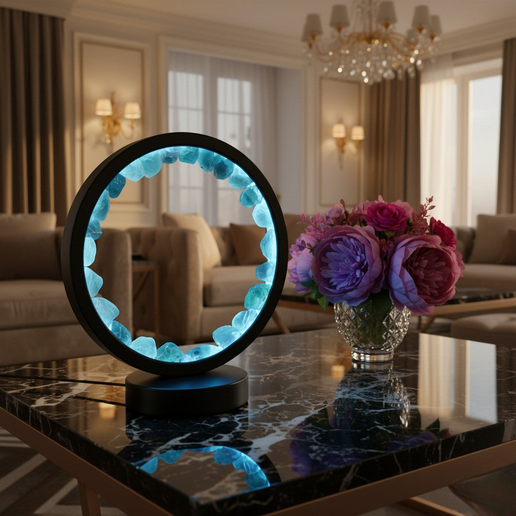 Green Fluoride Crystal LED Lamp