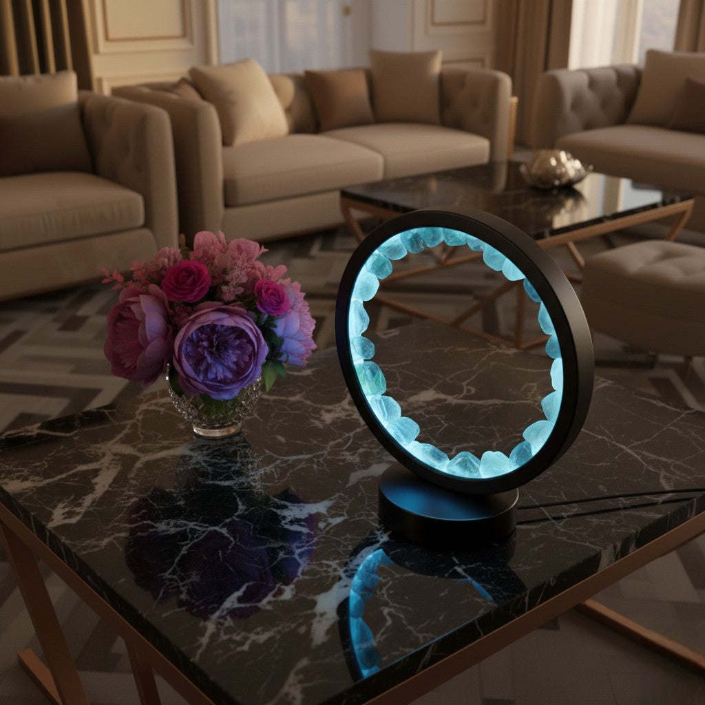 Green Fluoride Crystal LED Lamp