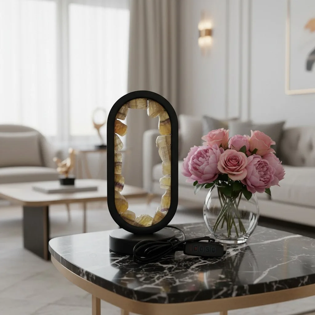 Yellow Fluoride Crystal LED Lamp