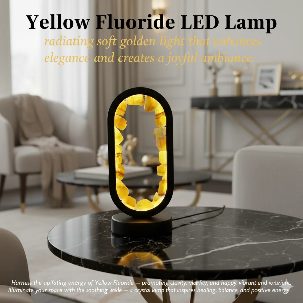 Yellow Fluoride Crystal LED Lamp