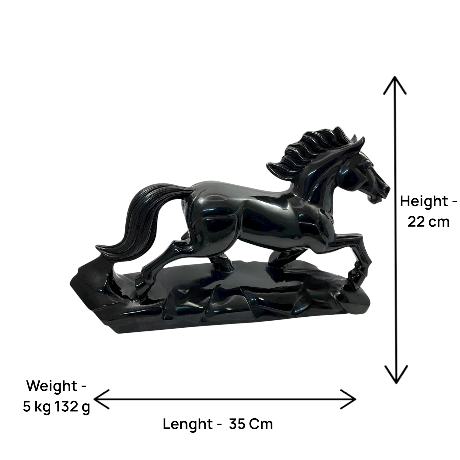 Black Agate Horse