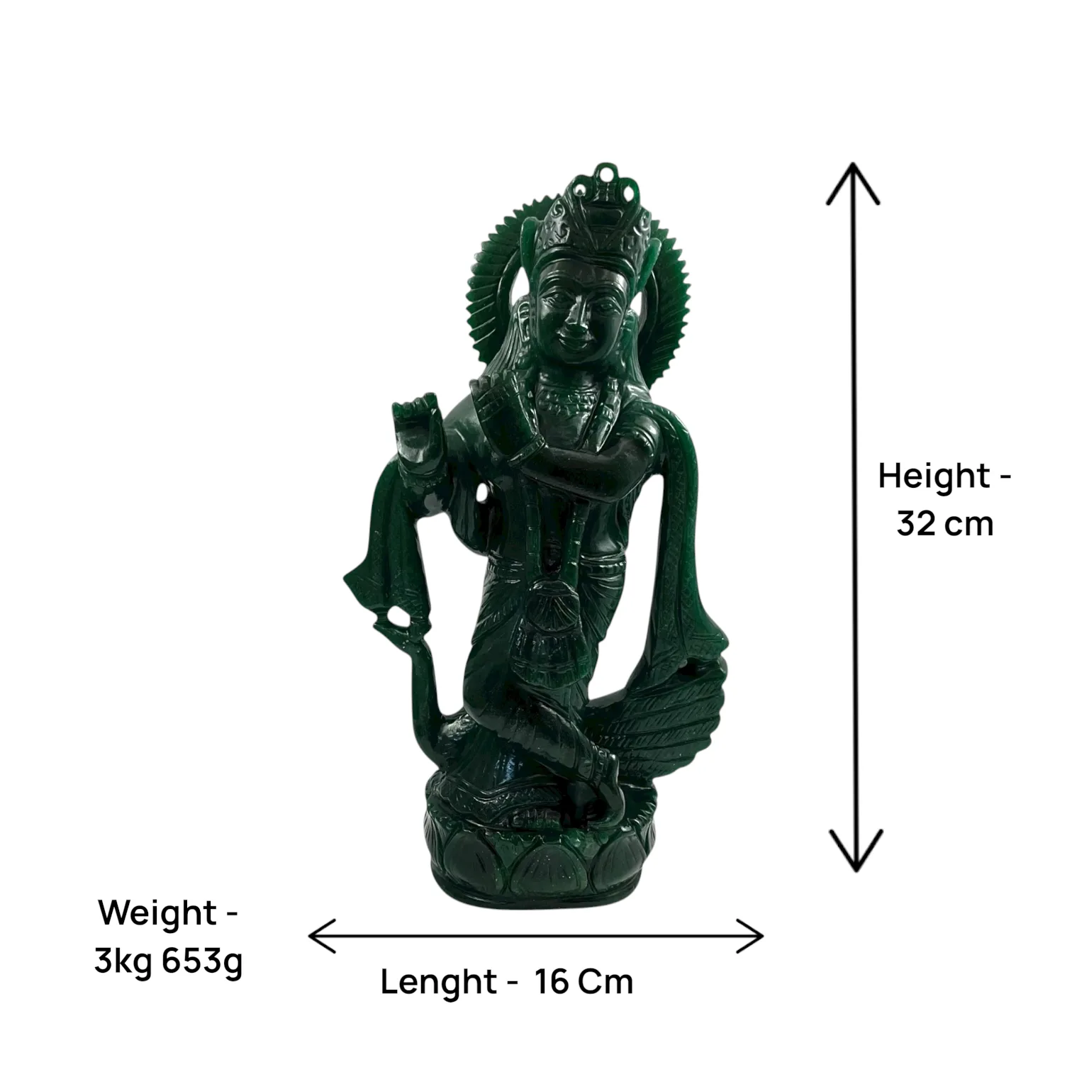 Green Aventurine Krishna