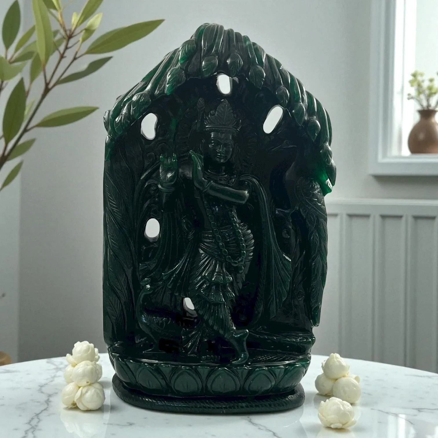 Green Aventurine Krishna