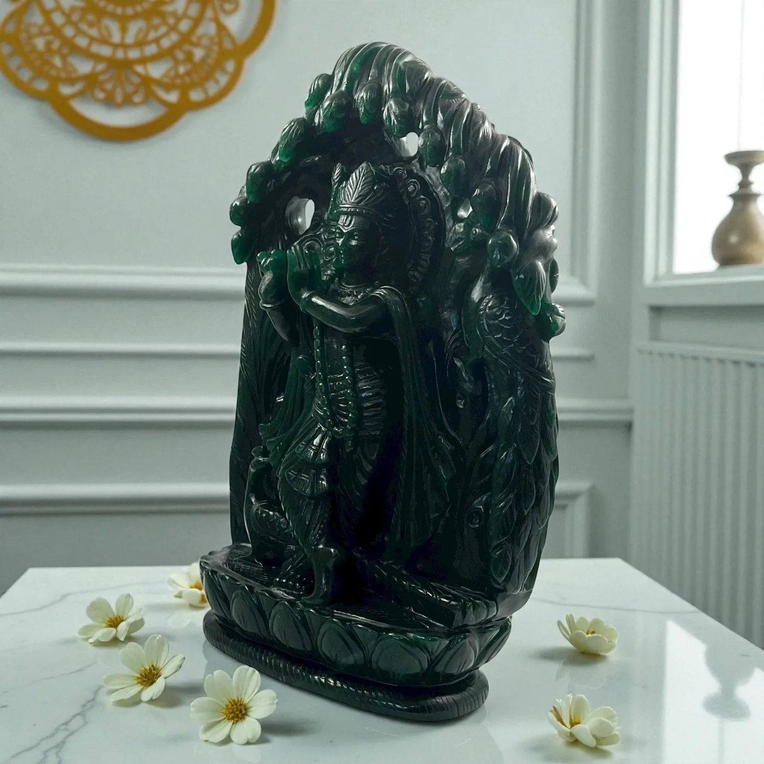 Green Aventurine Krishna