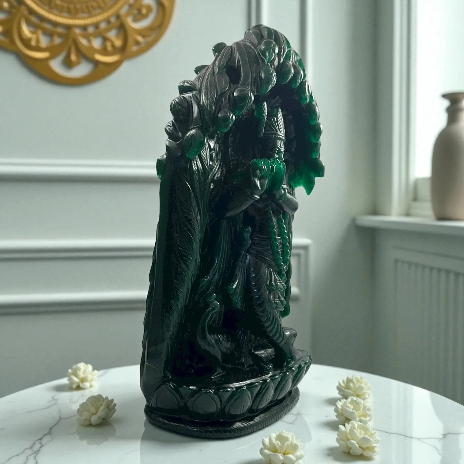 Green Aventurine Krishna