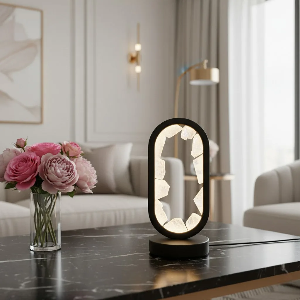Selenite Crystal LED Lamp