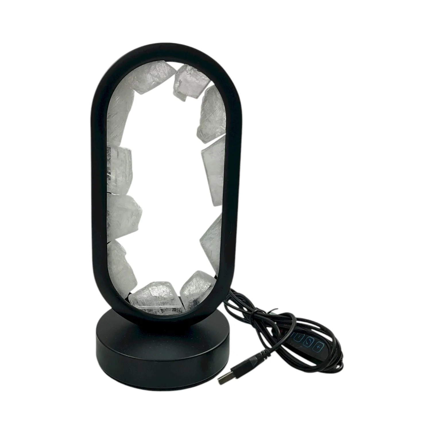 Selenite Crystal LED Lamp