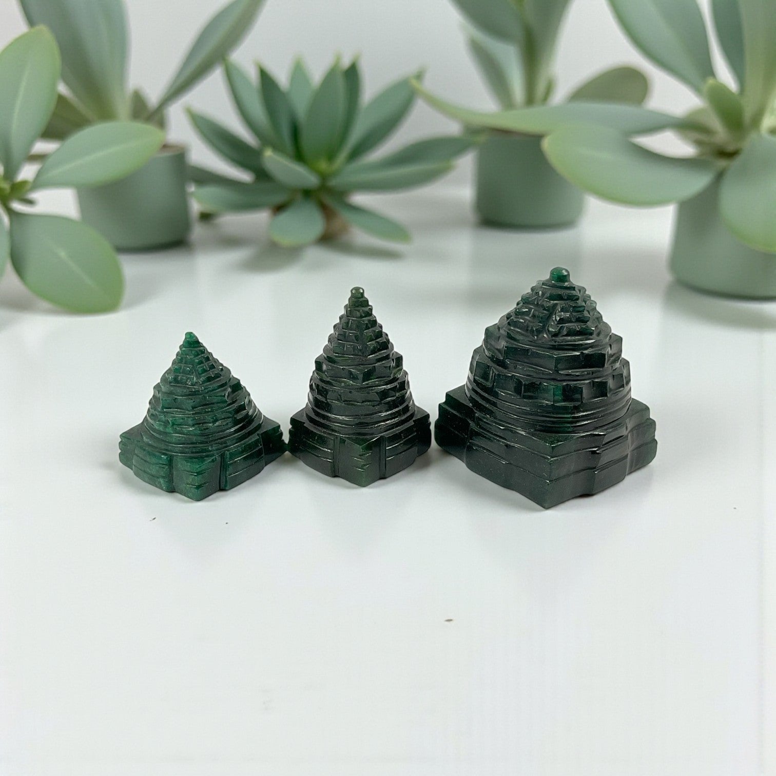 Green Aventurine Shri Yantra ( small)