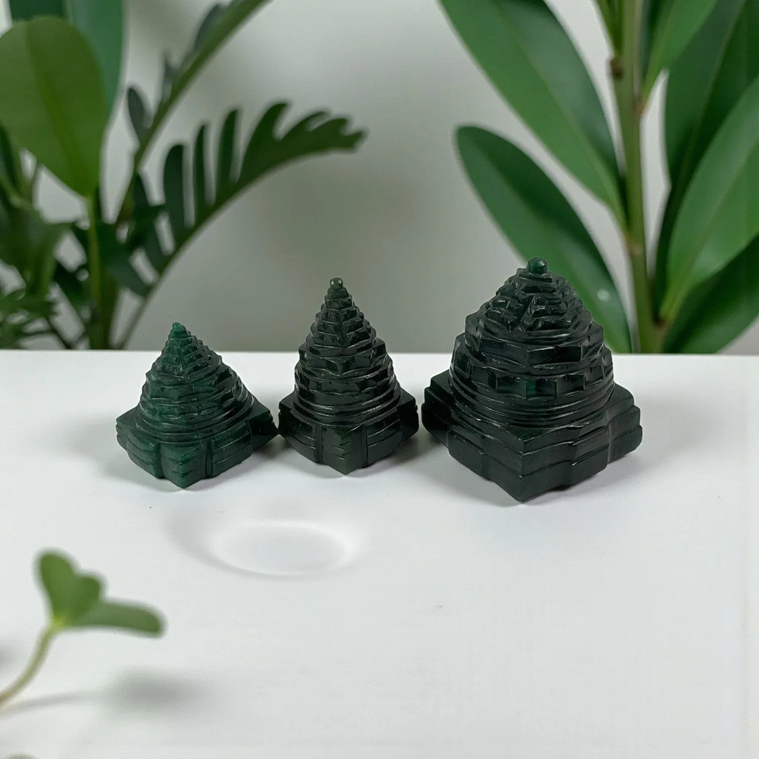 Green Aventurine Shri Yantra ( small)