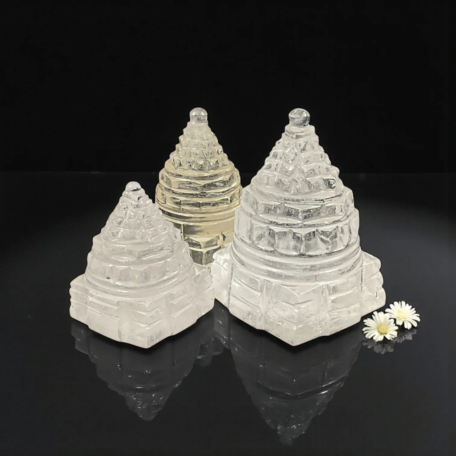 Clear Quartz Shri Yantra (BG)