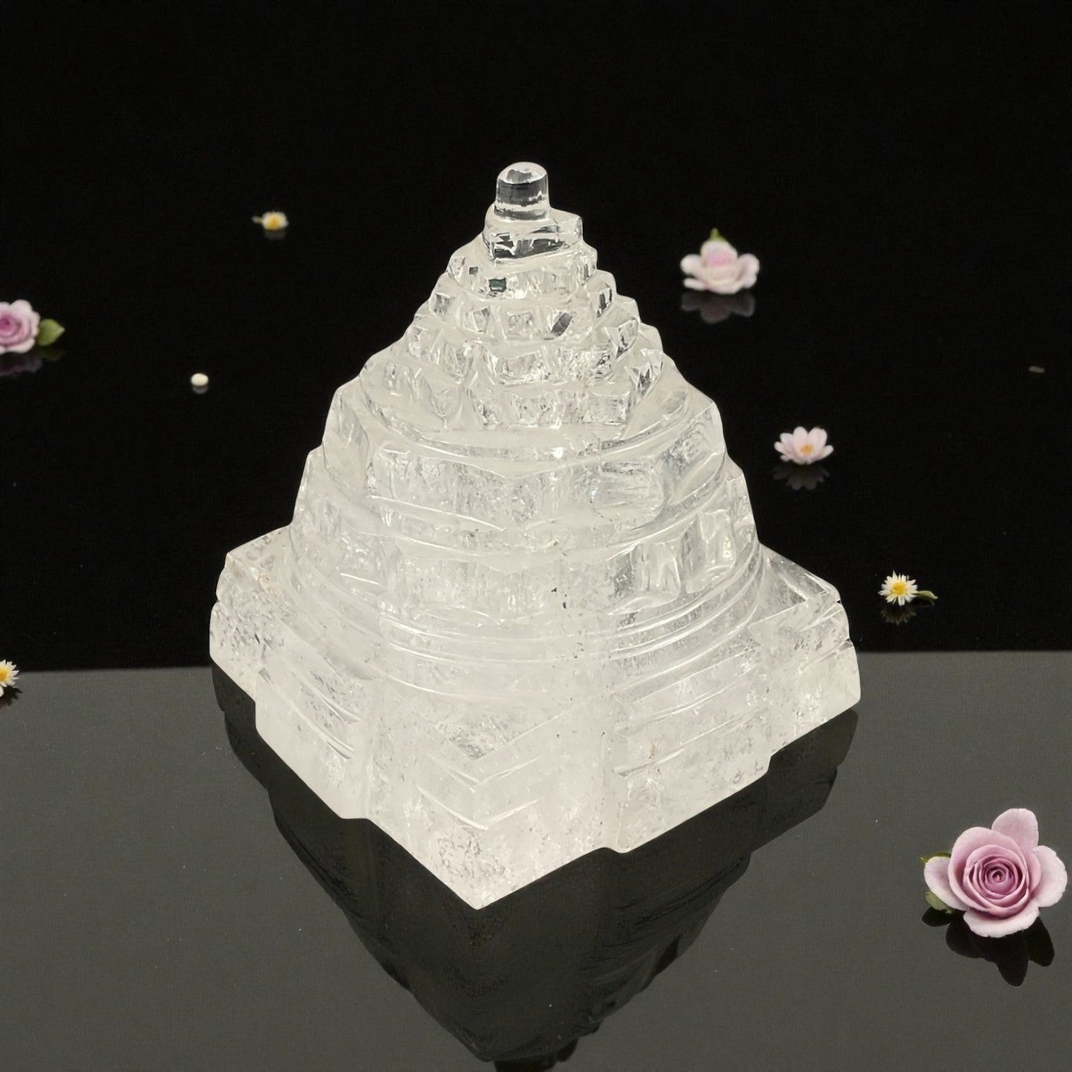 Clear Quartz Shri Yantra