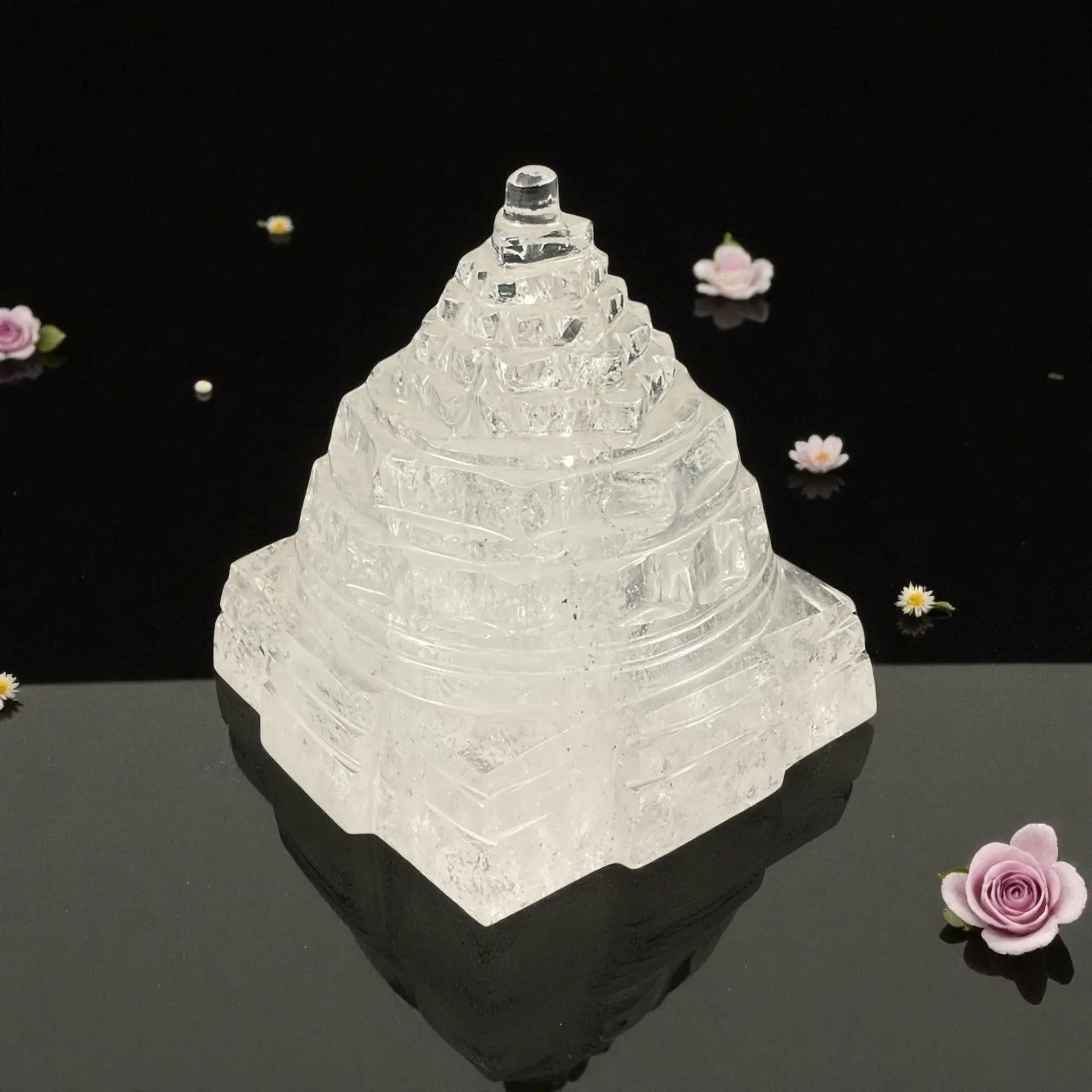 Clear Quartz Shri Yantra