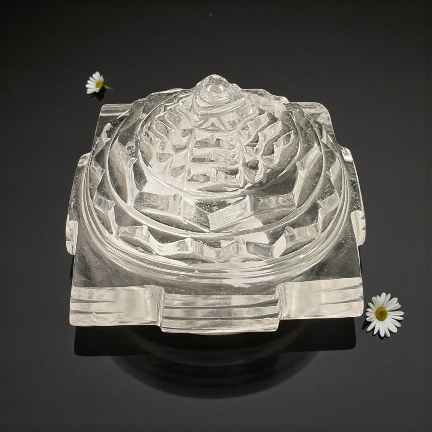 Clear Quartz Shri Yantra