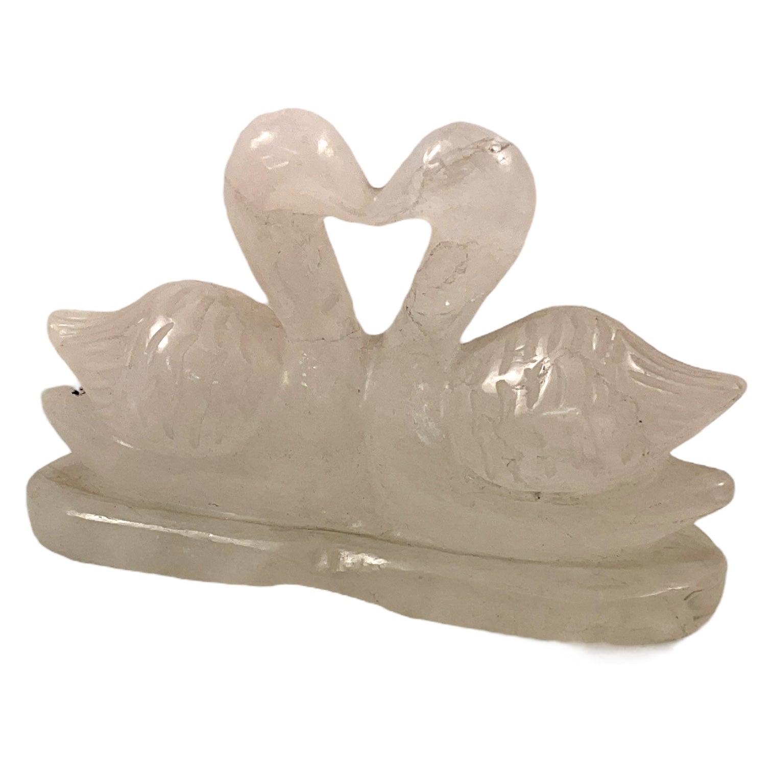 Rose Quartz Mandarin Ducks