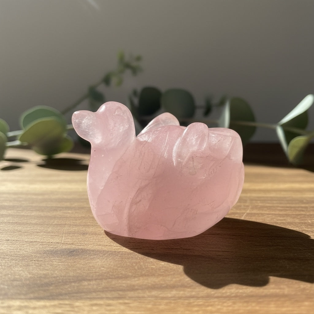 Rose Quartz Ducks