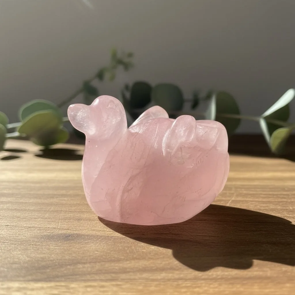 Rose Quartz Ducks