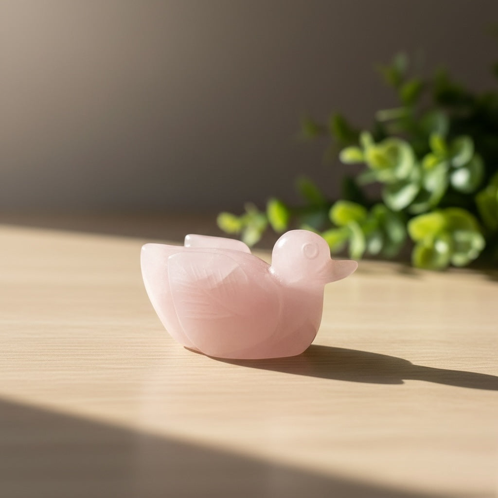 Rose Quartz Ducks