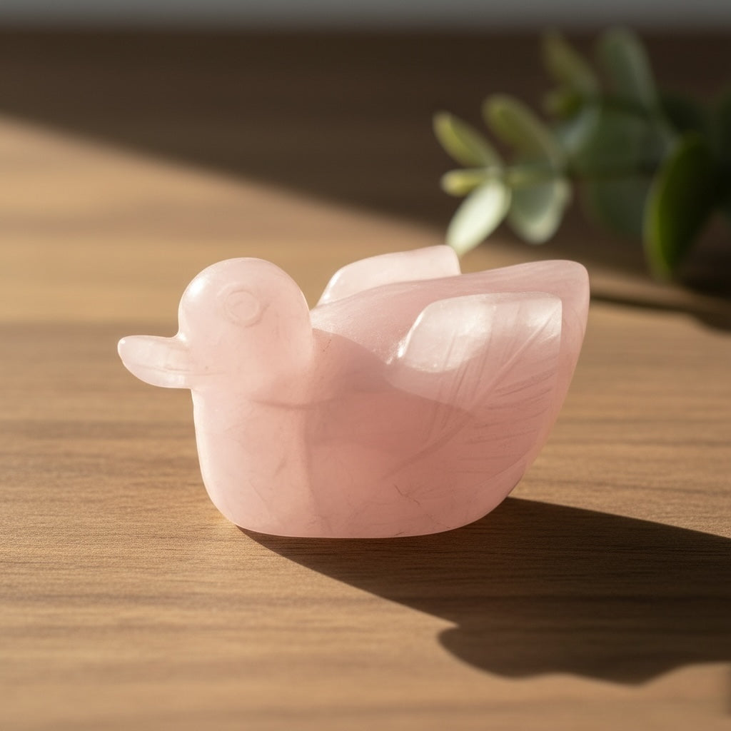 Rose Quartz Ducks