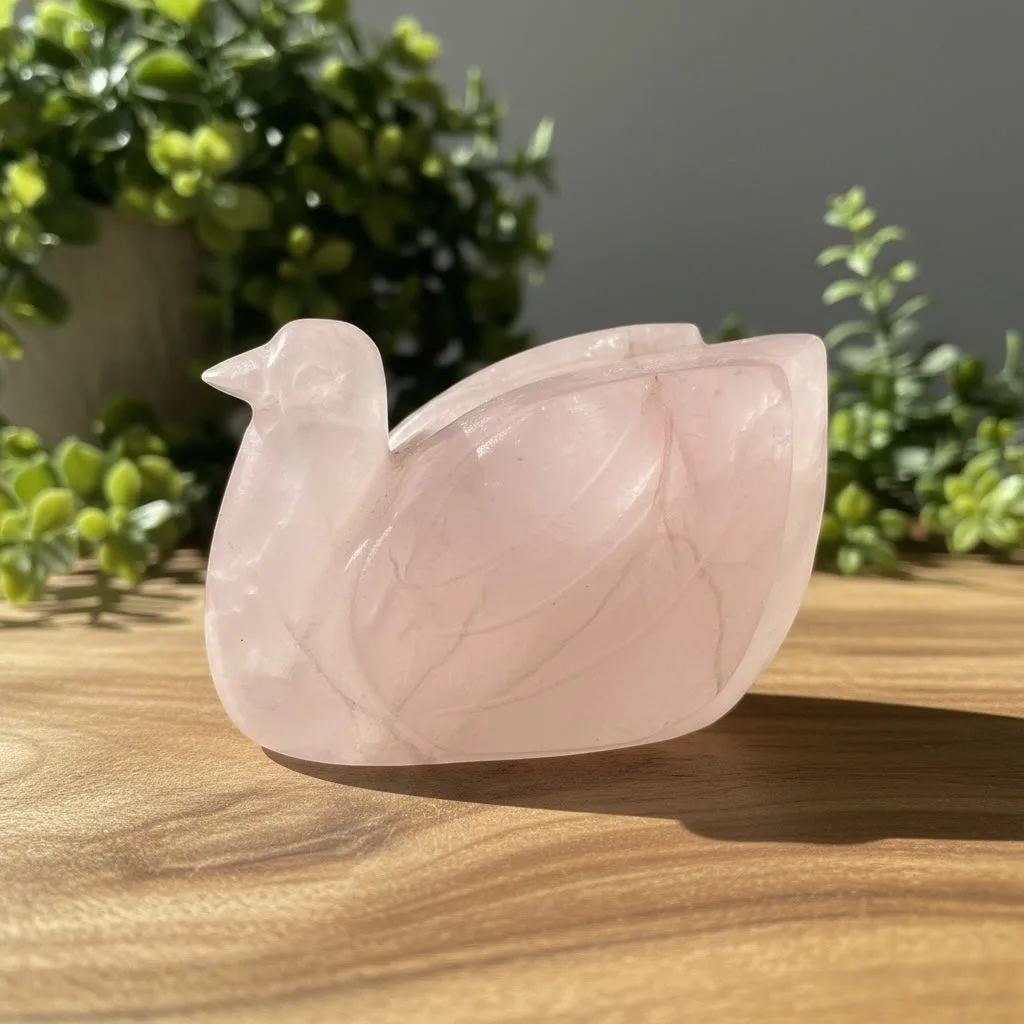 Rose Quartz Ducks