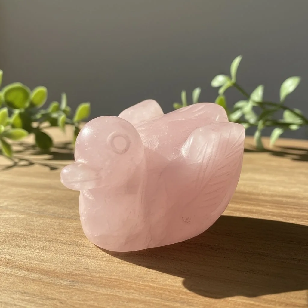 Rose Quartz Ducks