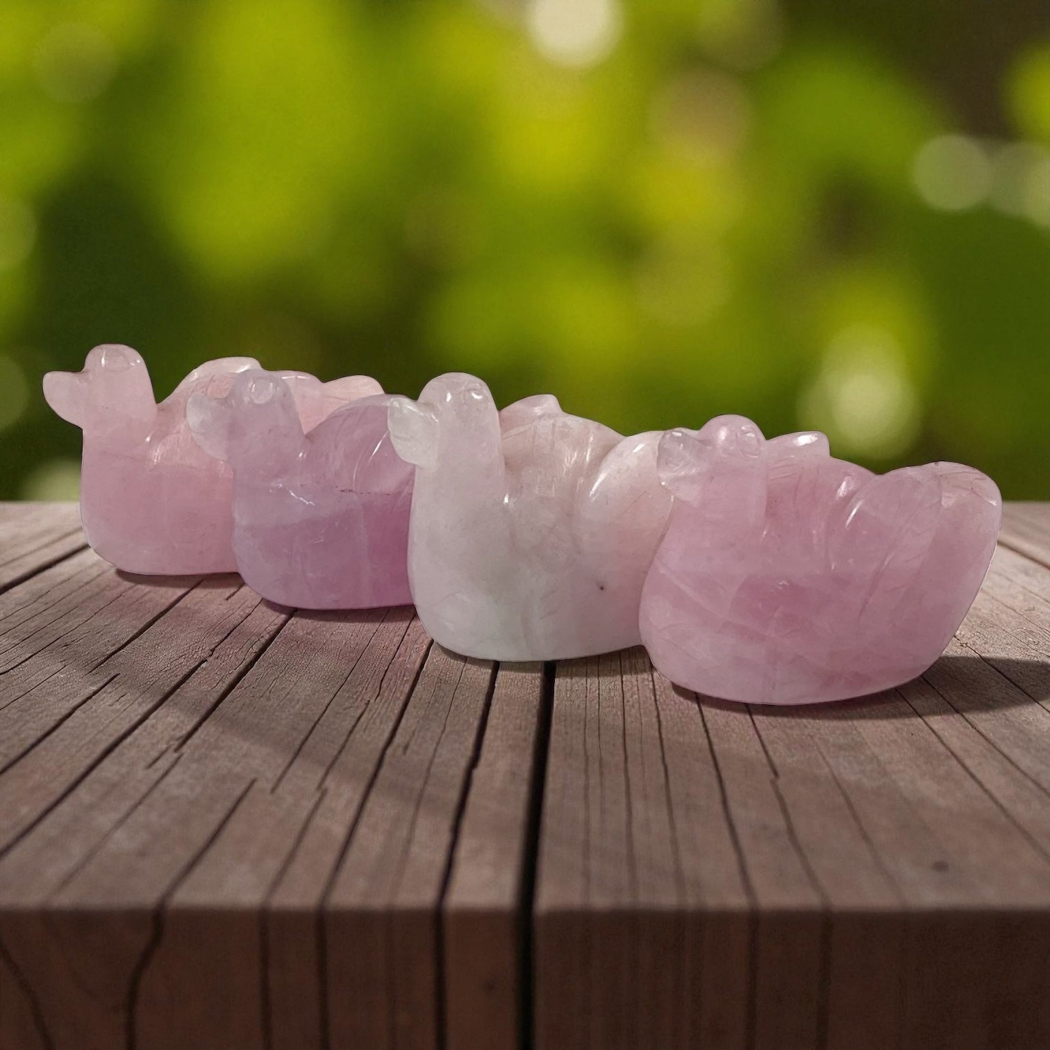Rose Quartz Ducks
