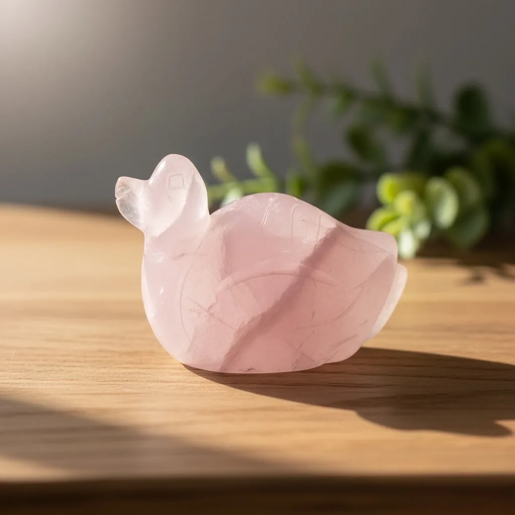 Rose Quartz Ducks