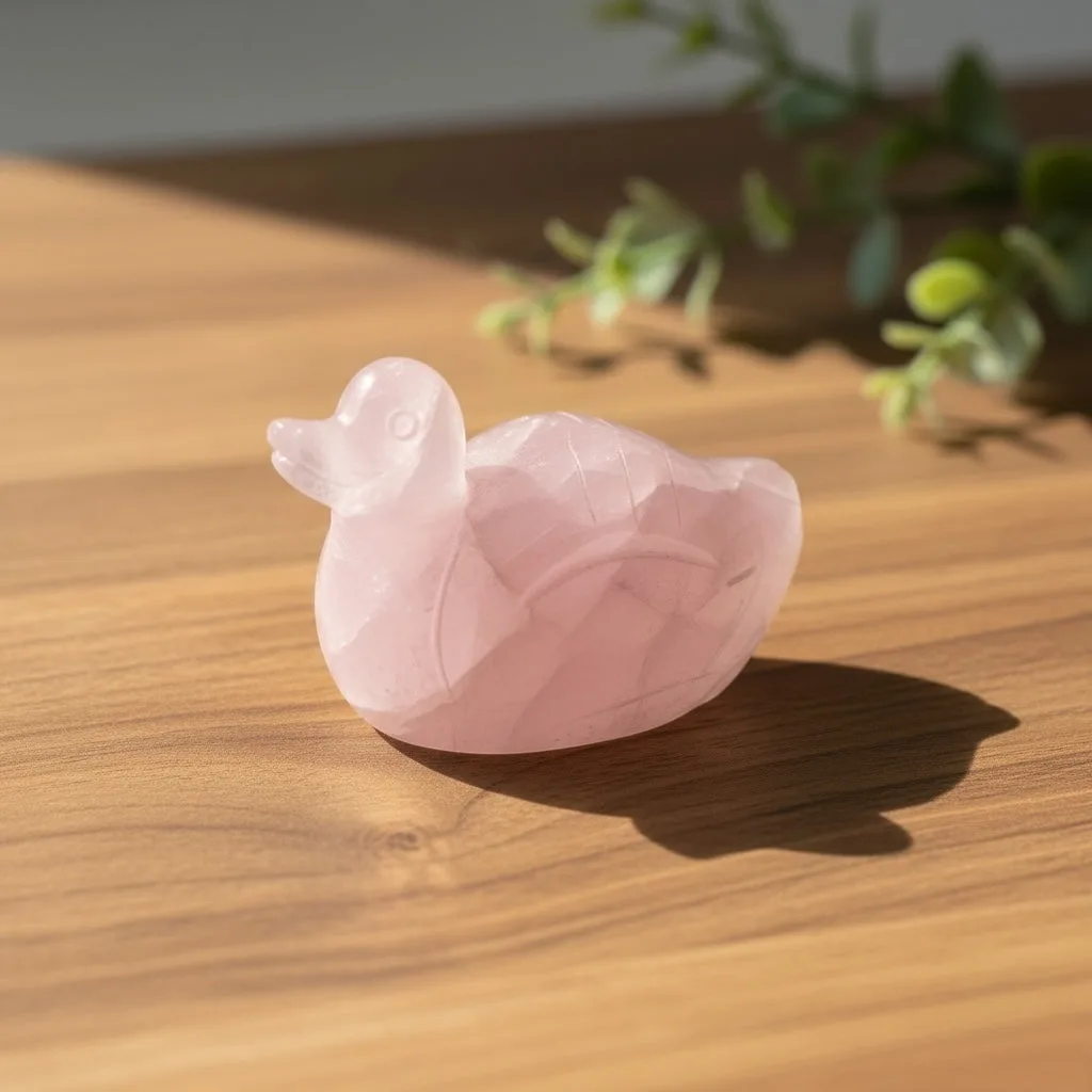 Rose Quartz Ducks