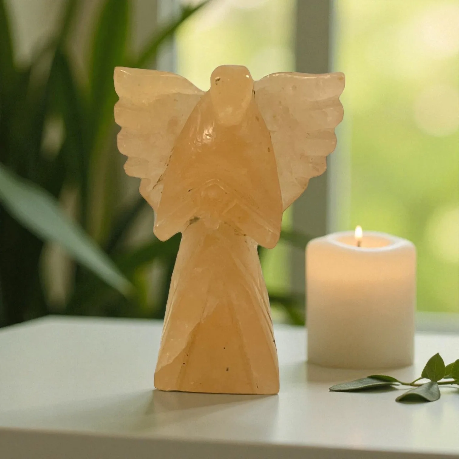 Yellow Aventurine Angel Statue