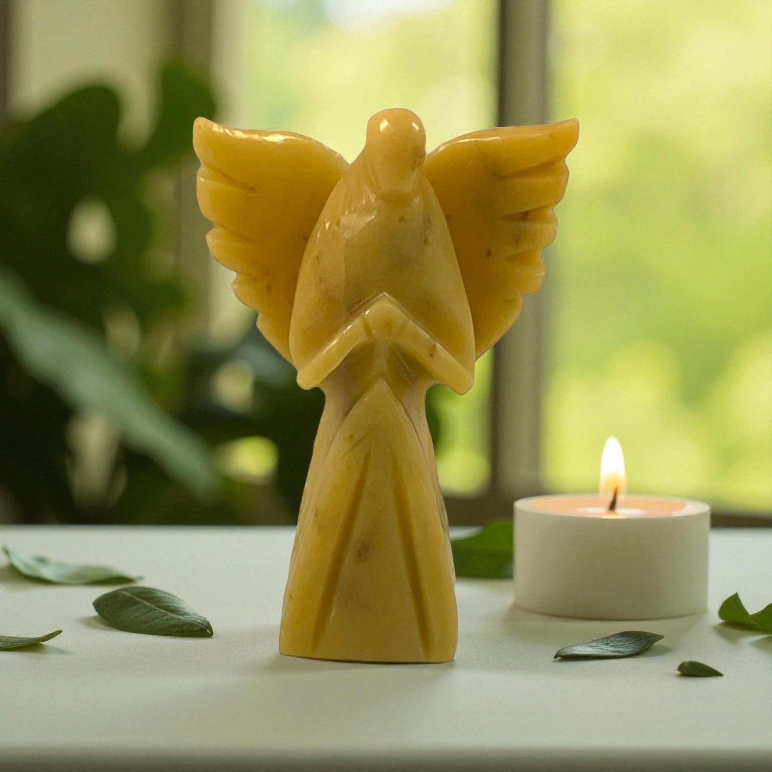 Yellow Aventurine Angel Statue