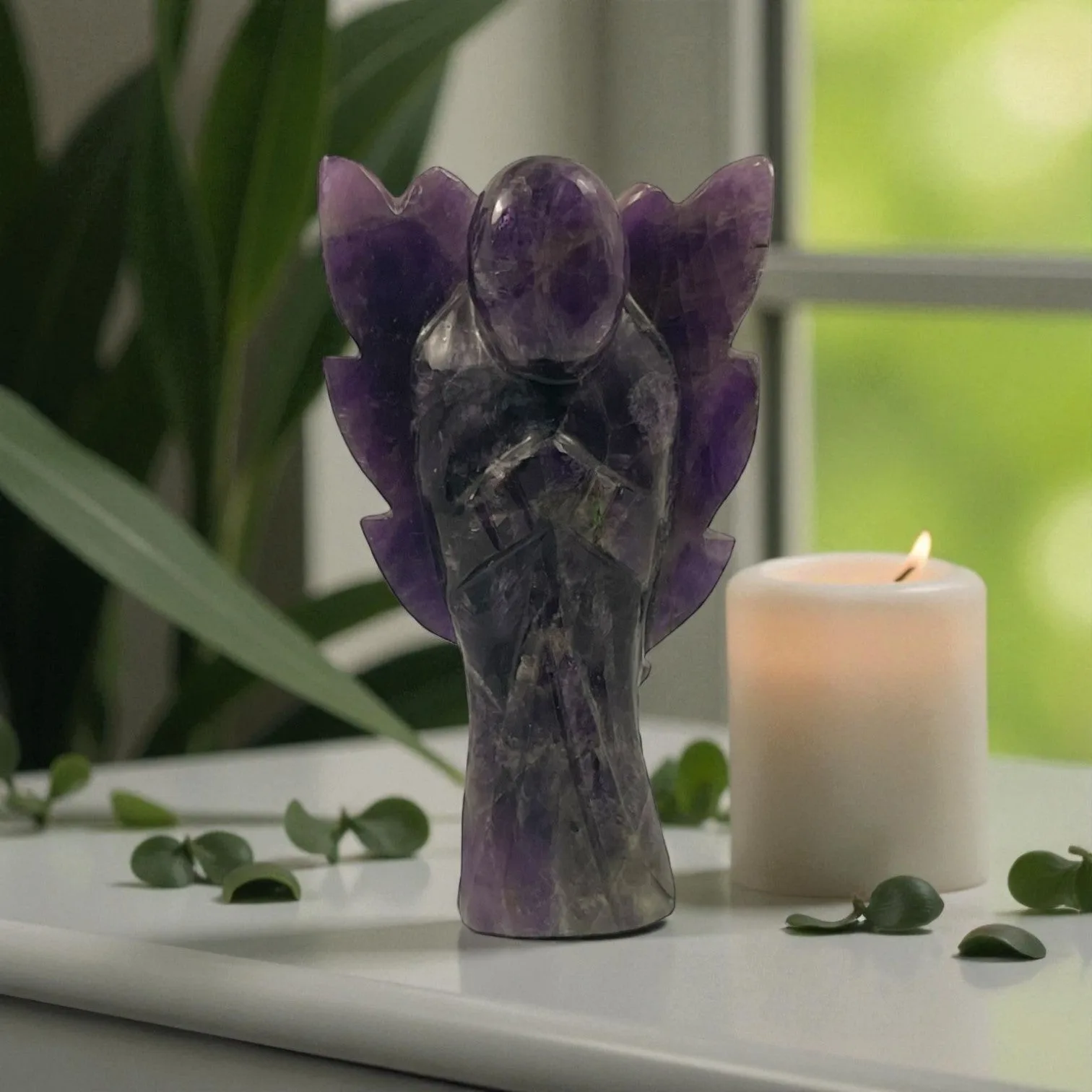 Amethyst Angel Statue