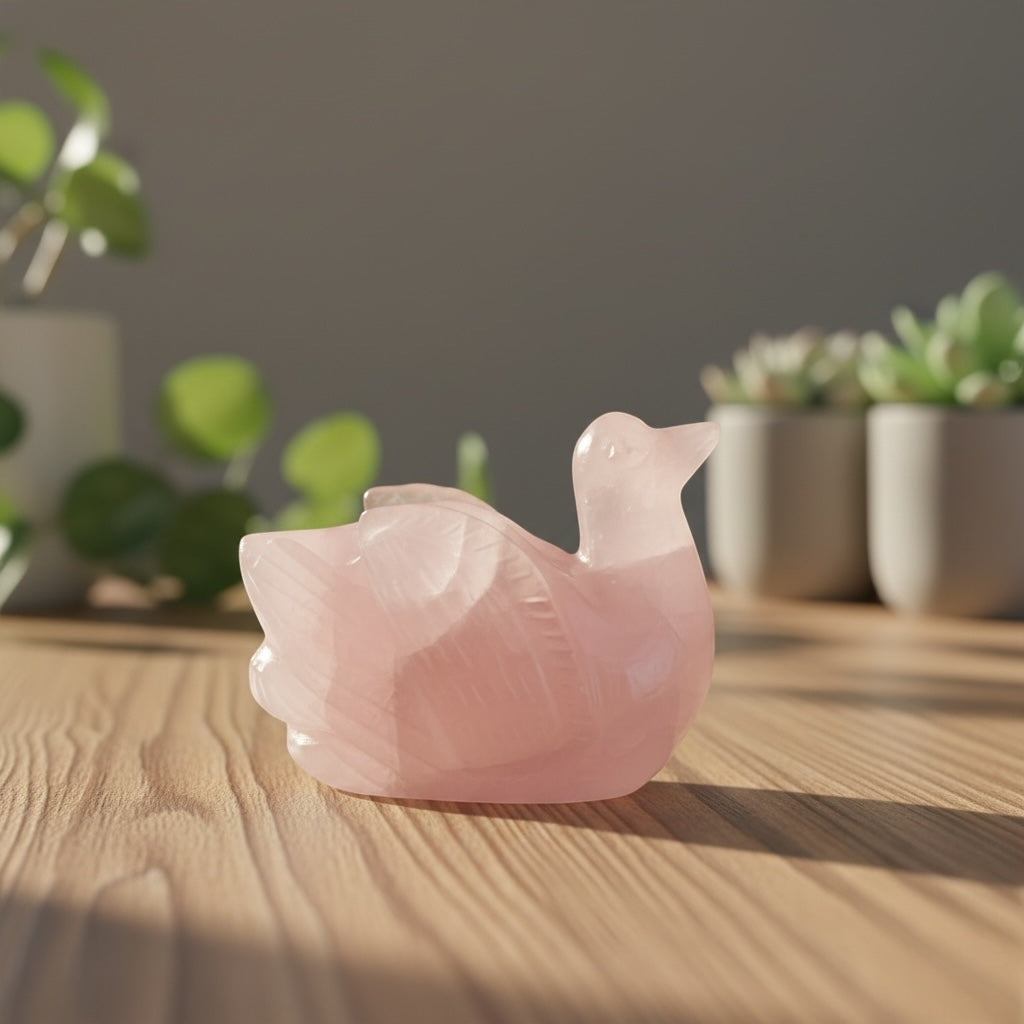 Rose Quartz Ducks